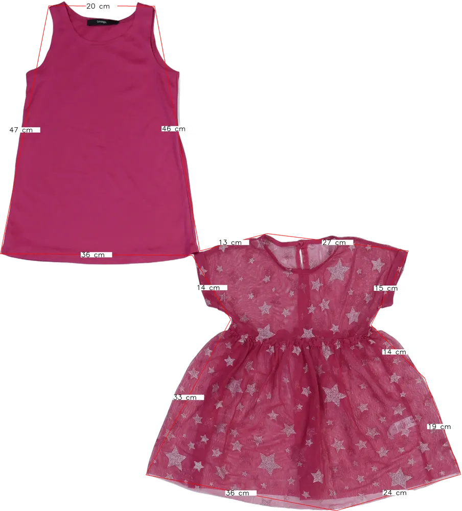 Pink George Dress EU 98 / UK 3 years / US 3T