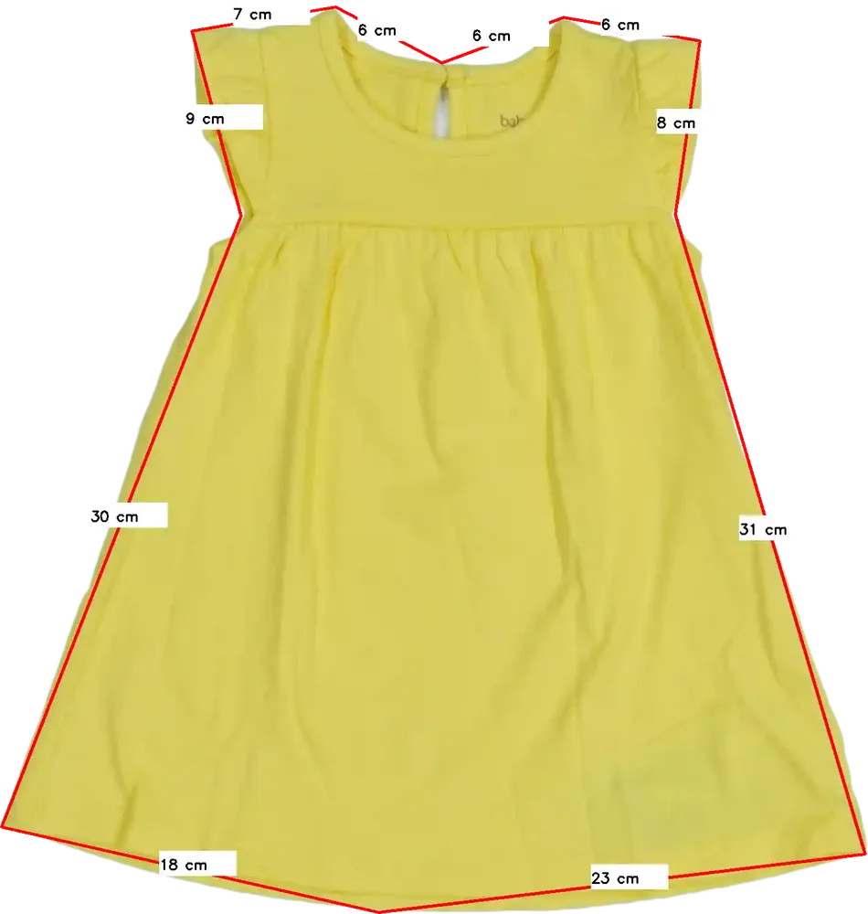 Sárga The Baby Club Ruha EU 68 / UK 3-6 hónap / US 3-6 hónap