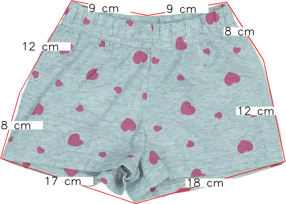 Szürke Peppa Pig Rövidnadrág EU 92 / UK 2 év / US 2T