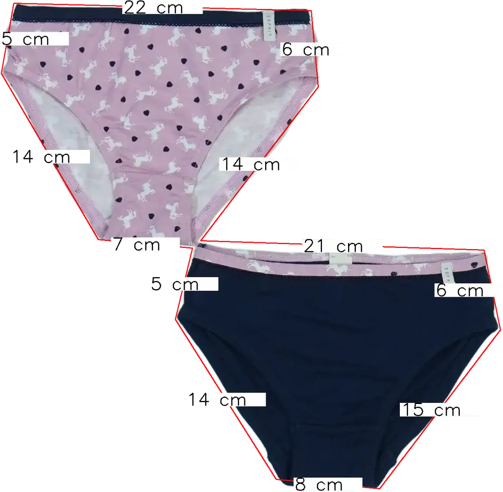 Multicoloured Esprit Multipack - Panties EU 110 / UK 5 years / US 5 years/XS
