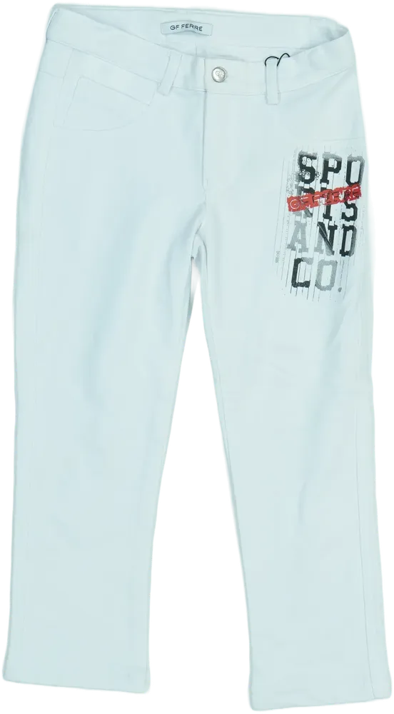 Fehér GF Ferré Hosszúnadrág EU 104 / UK 4 év / US 4T/XS