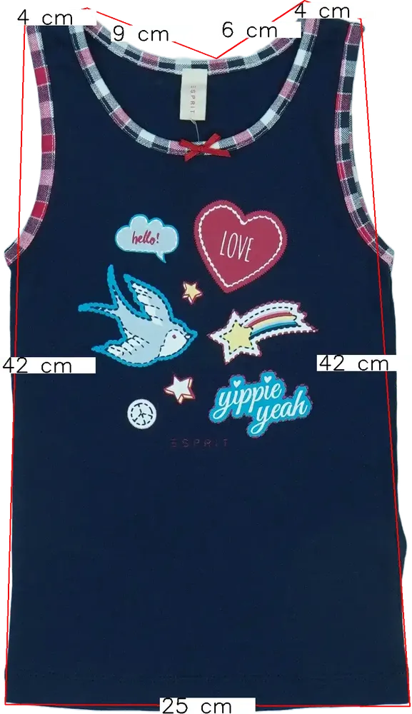 Kék Esprit Lányka / Női trikó EU 110 / UK 5 év / US 5 év/XS