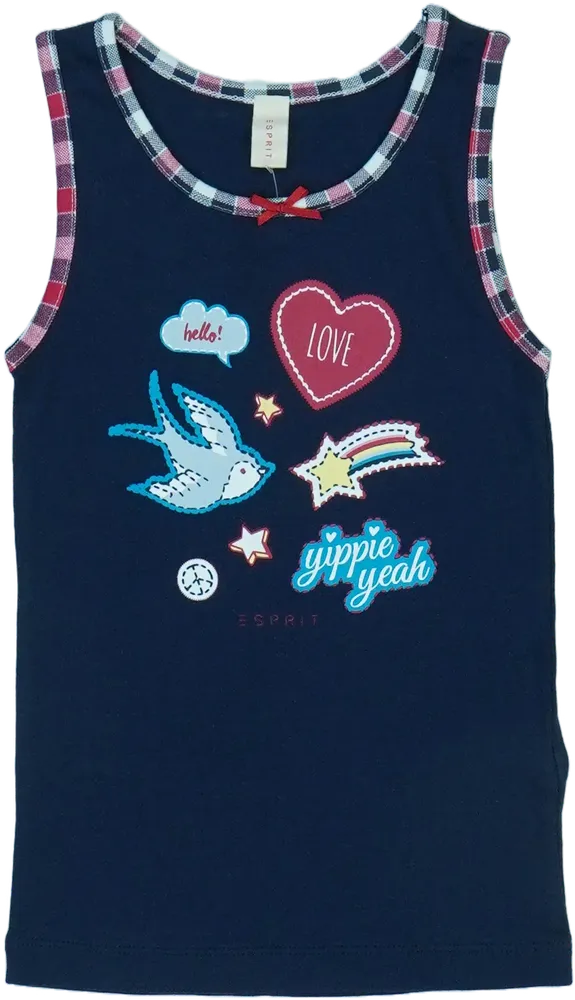 Kék Esprit Lányka / Női trikó EU 110 / UK 5 év / US 5 év/XS