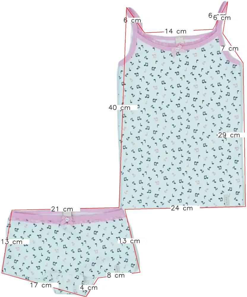 Fehér Esprit 2 részes szett - Lányka fehérnemű EU 110 / UK 5 év / US 5 év/XS