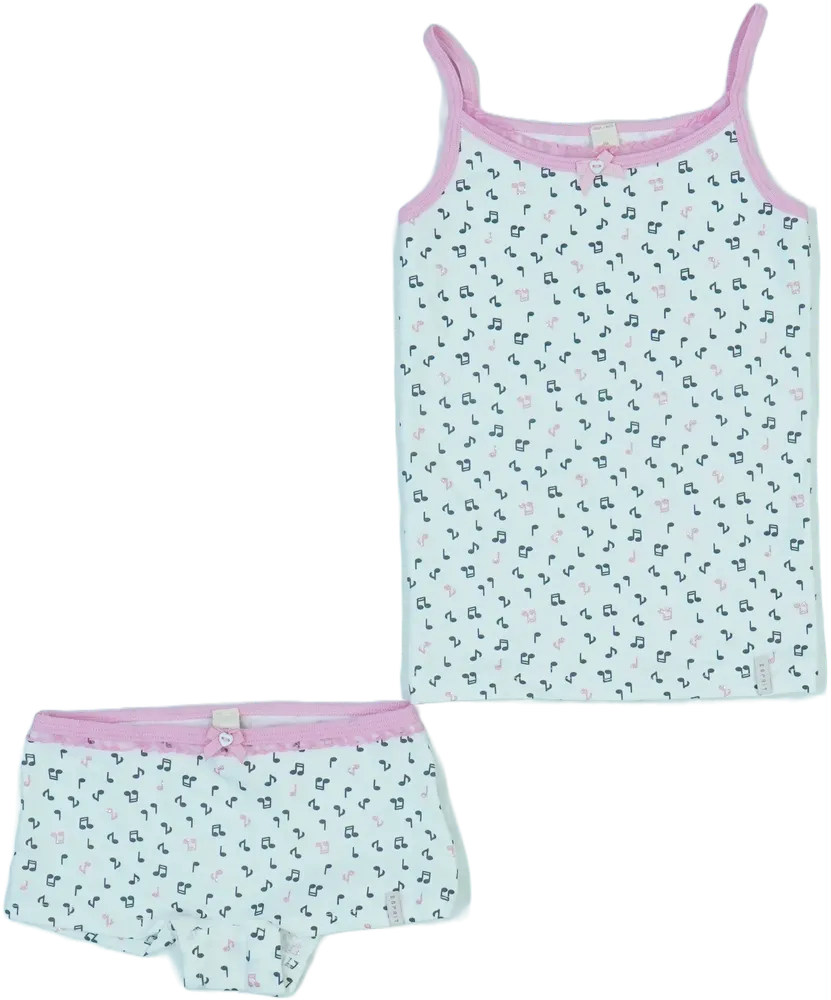 Fehér Esprit 2 részes szett - Lányka fehérnemű EU 110 / UK 5 év / US 5 év/XS