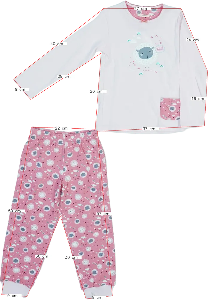 Rózsaszín Esprit Pizsama EU 110 / UK 5 év / US 5 év/XS