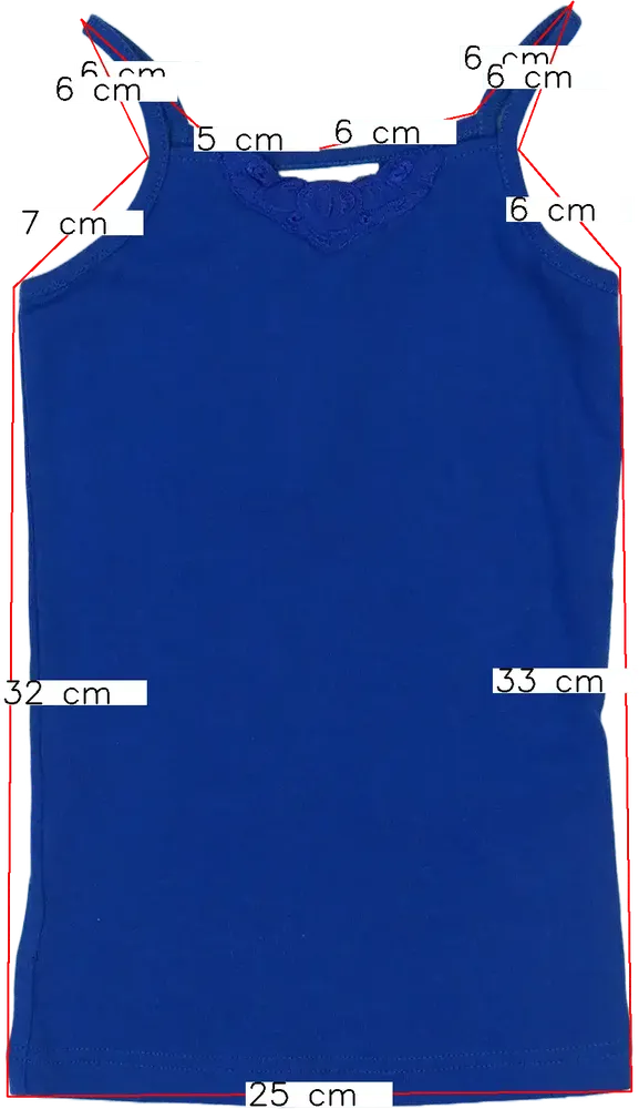 Kék Bon'a Parte Kids Lányka / Női ujjatlan póló / top EU 110 / UK 5 év / US 5 év/XS