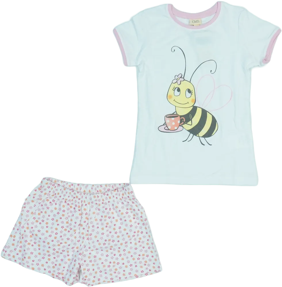 Fehér OVS Pizsama EU 110 / UK 5 év / US 5 év/XS