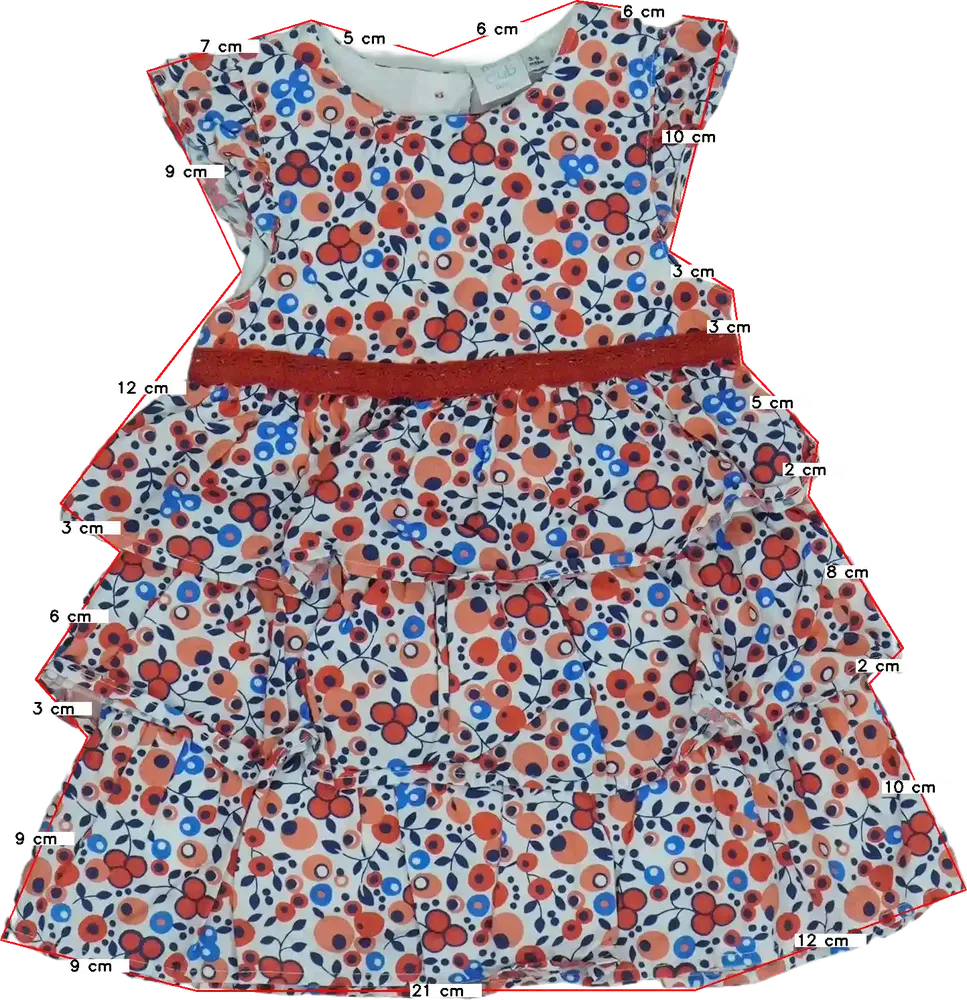 Fehér Mini Club Ruha EU 68 / UK 3-6 hónap / US 3-6 hónap