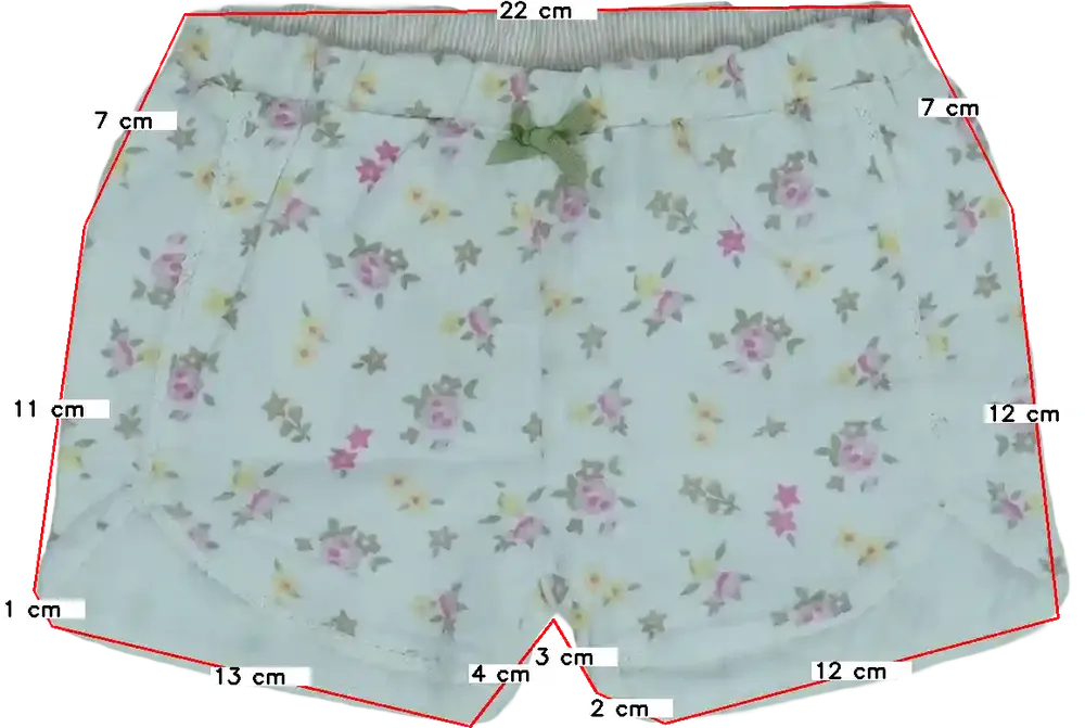 Fehér Overkids Rövidnadrág EU 68 / UK 3-6 hónap / US 3-6 hónap