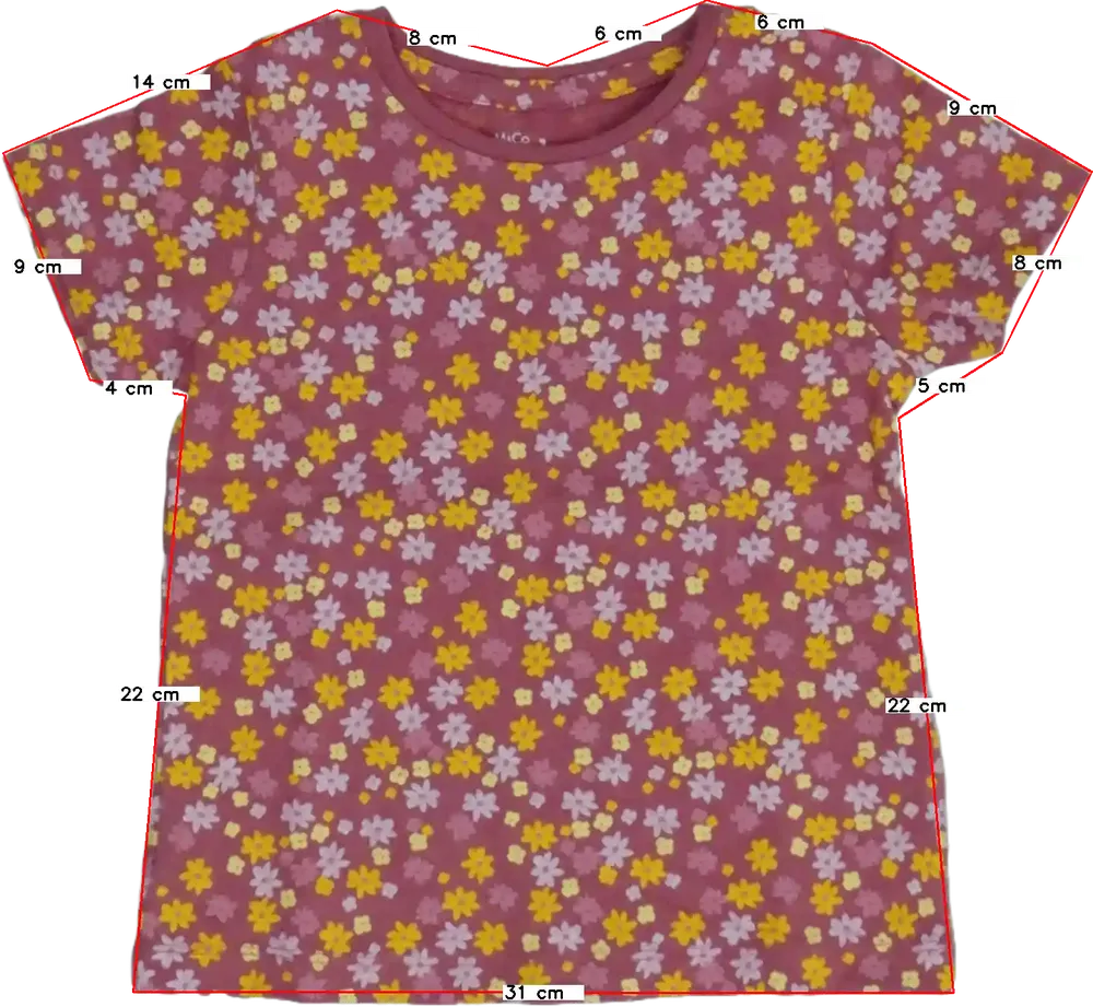 Rózsaszín M&amp;Co. Póló EU 92 / UK 2 év / US 2T