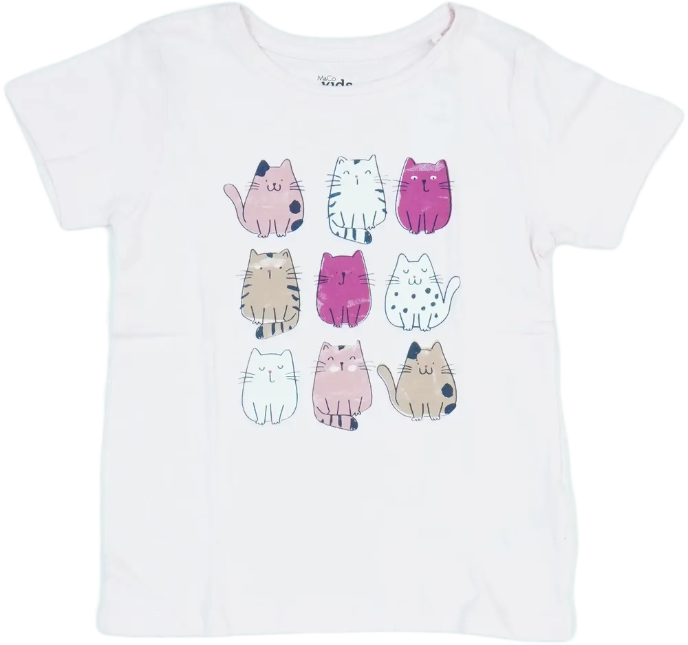 Rózsaszín M&amp;Co. Póló EU 116 / UK 6 év / US 6 év/S