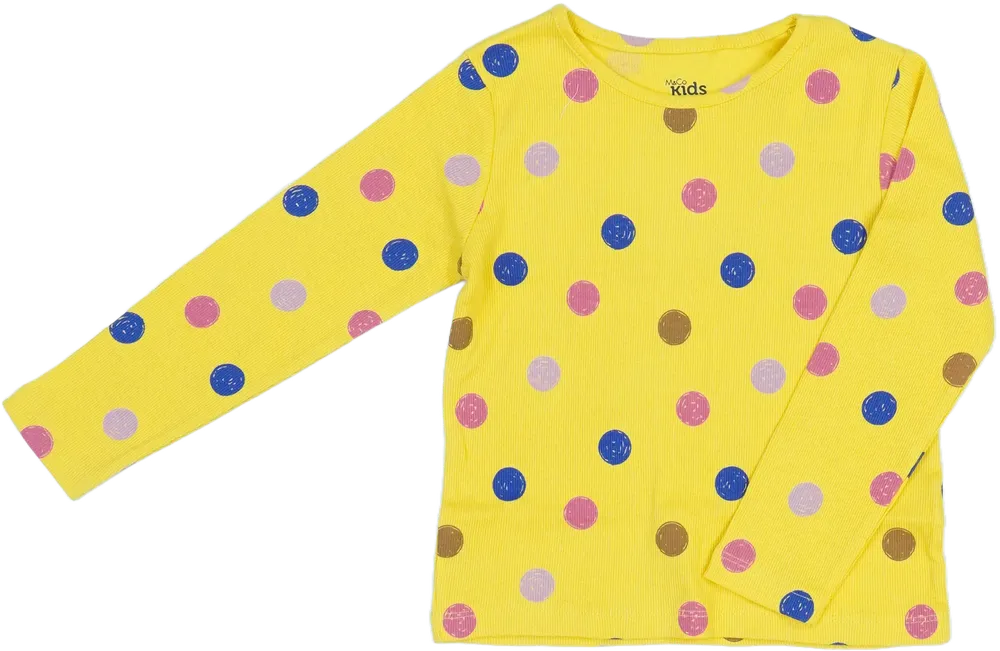 Sárga M&amp;Co. Hosszú ujjú felső EU 110 / UK 5 év / US 5 év/XS