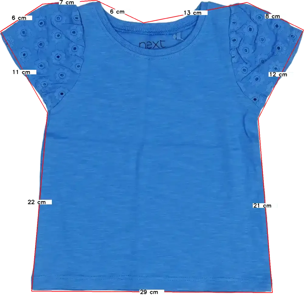 Kék Next Póló EU 80 / UK 9-12 hónap / US 12 hónap
