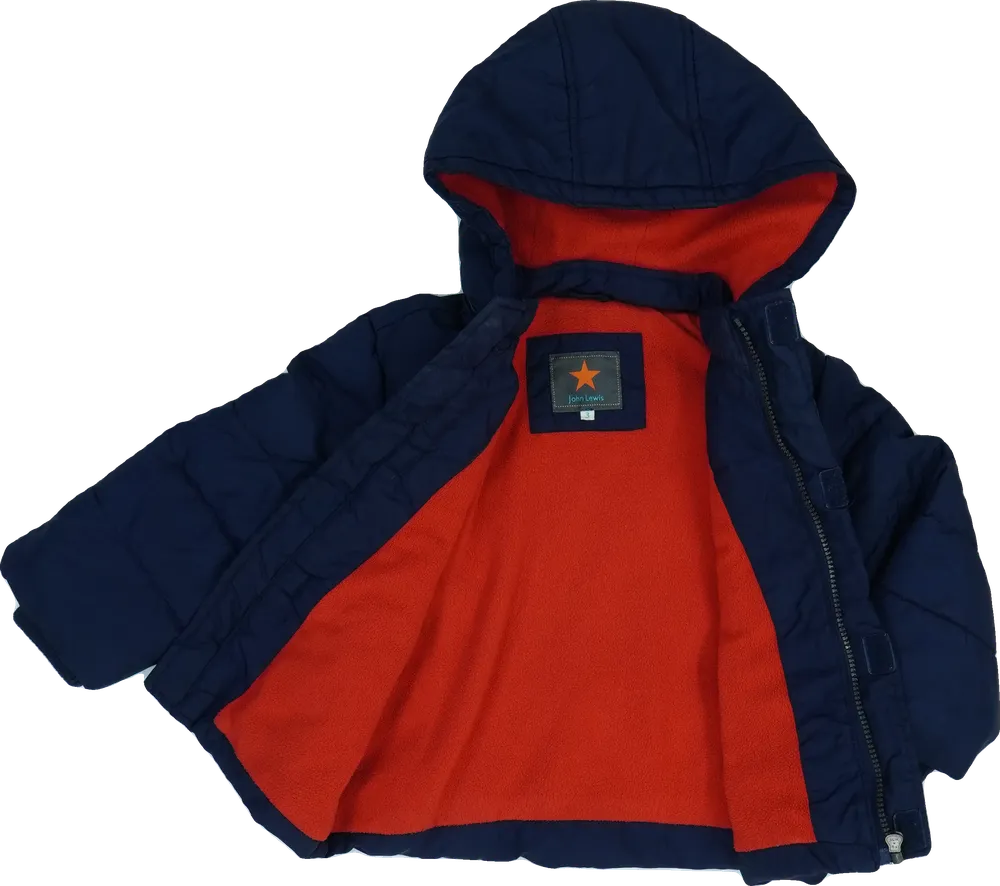 Kék John Lewis Télikabát EU 98 / UK 3 év / US 3T