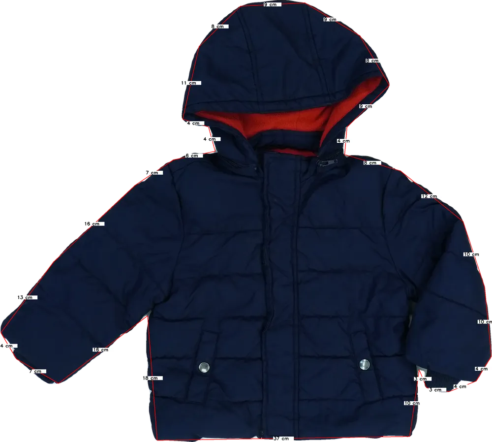 Kék John Lewis Télikabát EU 98 / UK 3 év / US 3T