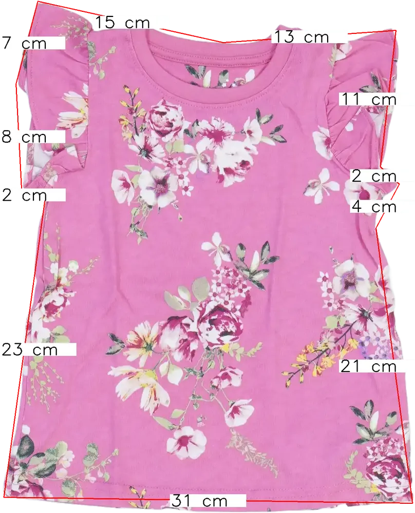 Rózsaszín Next Póló EU 80 / UK 9-12 hónap / US 12 hónap