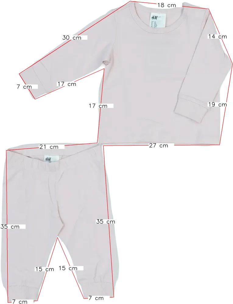 Rózsaszín H&amp;M Pizsama EU 68 / UK 3-6 hónap / US 3-6 hónap