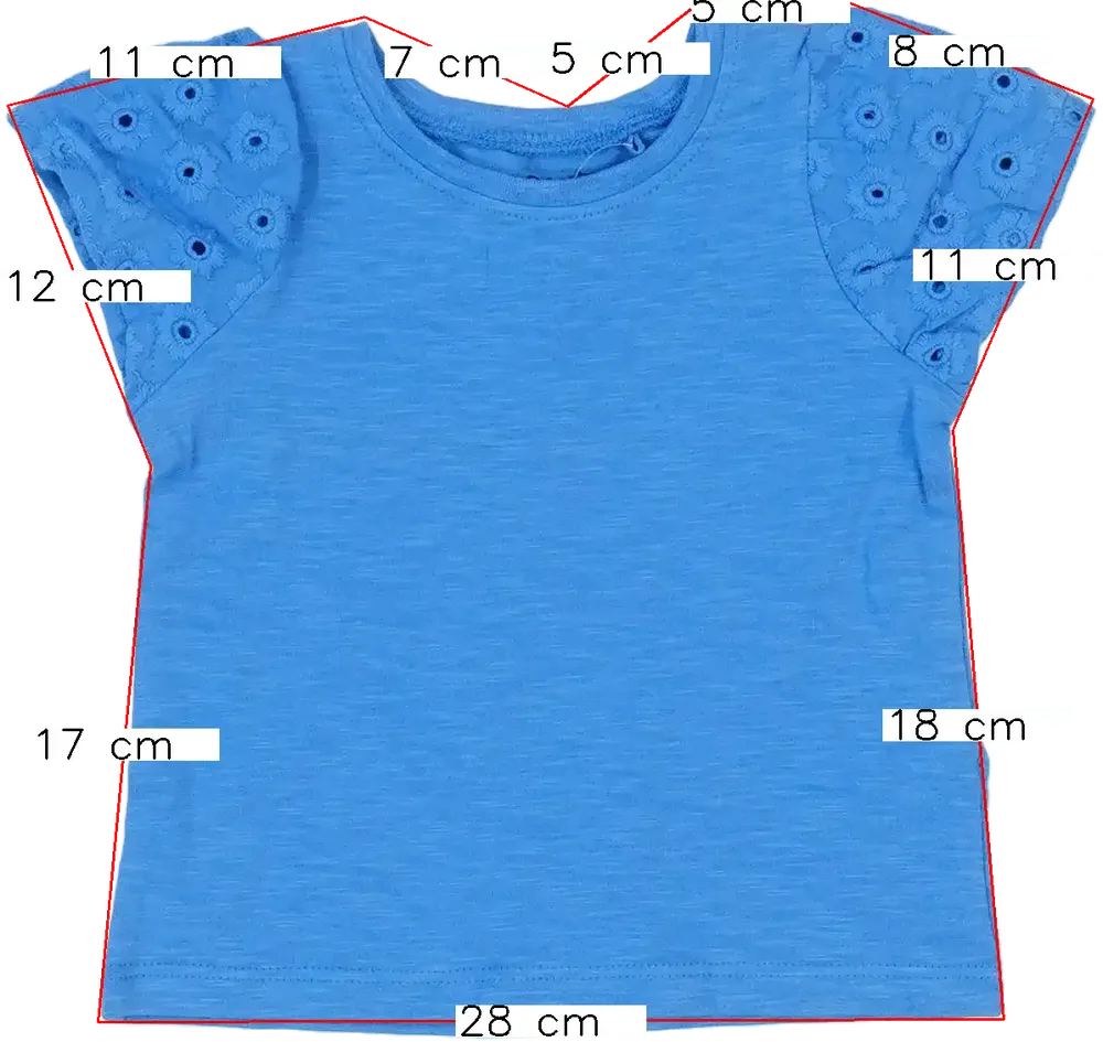 Kék Next Póló EU 68 / UK 3-6 hónap / US 3-6 hónap