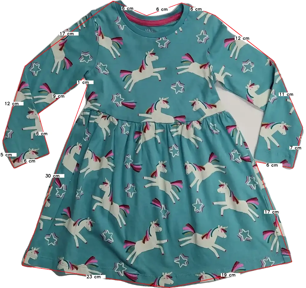 Kék M&amp;S/Marks&amp;Spencer Ruha EU 98 / UK 3 év / US 3T