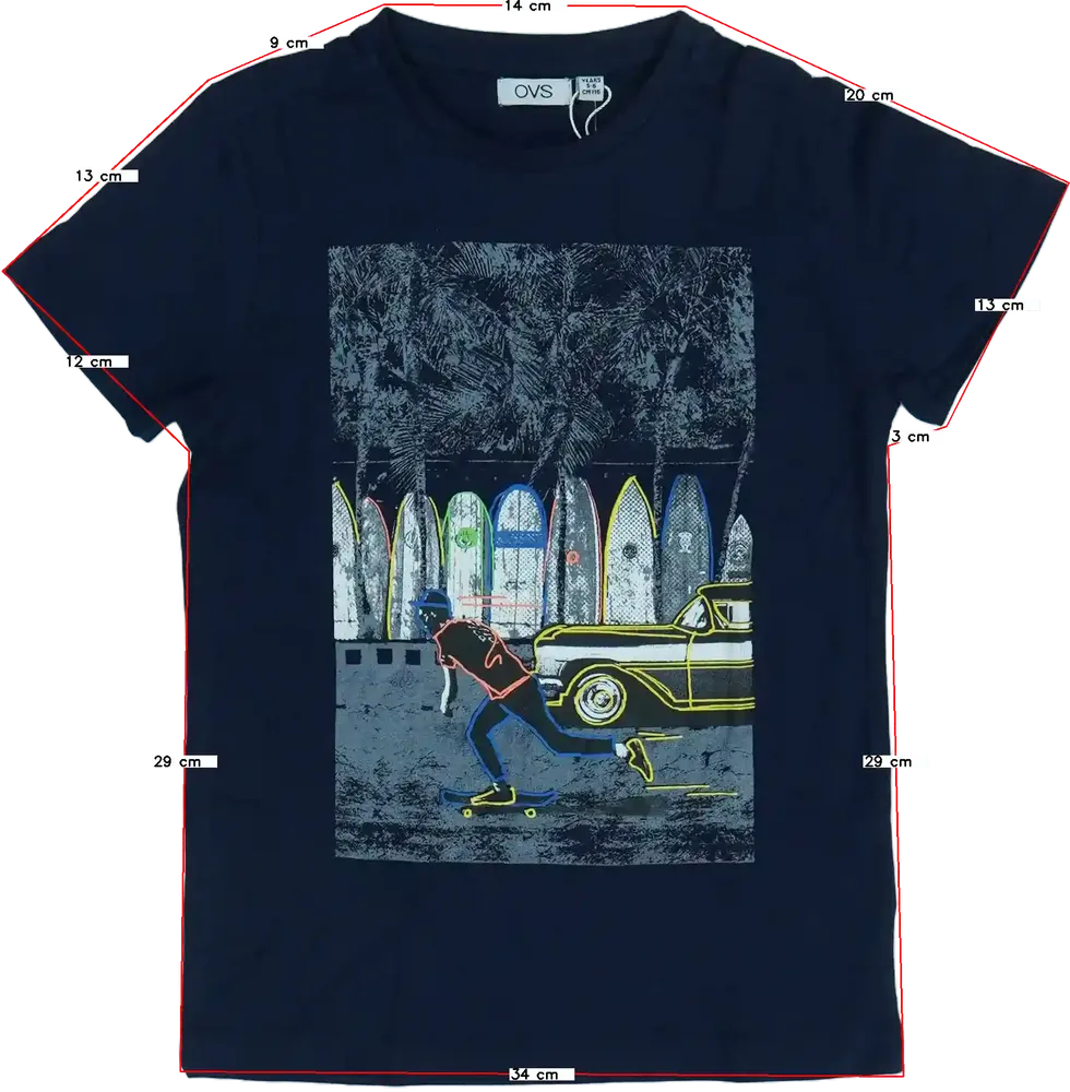 Kék OVS Póló EU 116 / UK 6 év / US 6 év/S