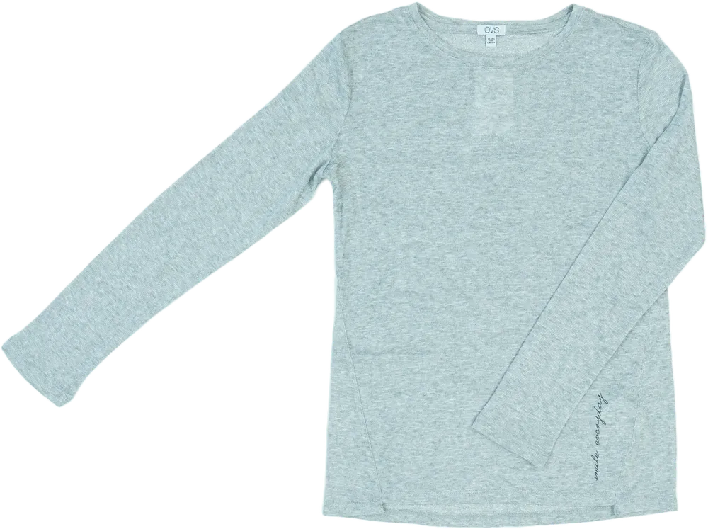 Ezüst OVS Hosszú ujjú felső EU 164 / UK 14 év / US 14 év/XL