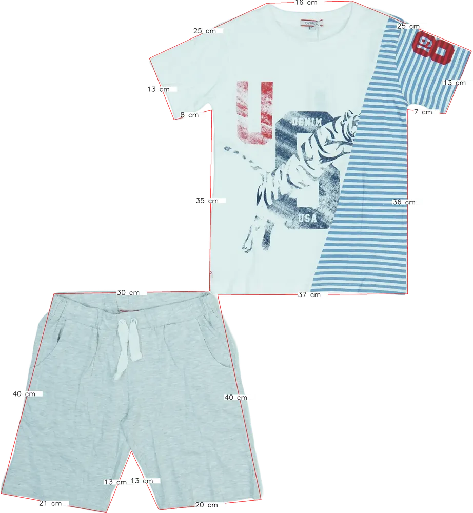 Multicoloured Overkids 2-piece set - Top &amp; Bottom EU 128 / UK 8 years / US 8 years/M