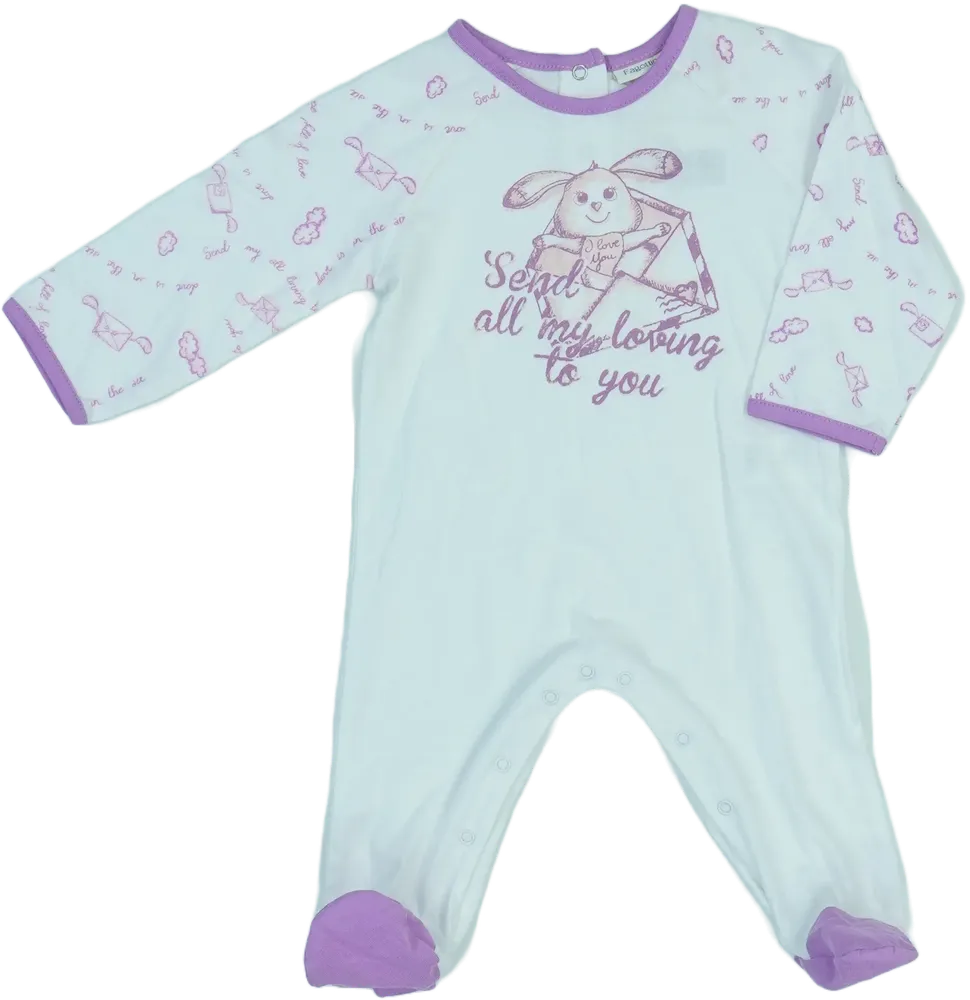White OVS - Fagottino Sleepsuit (long sleeve) EU 68 / UK 3-6 months / US 3-6 months