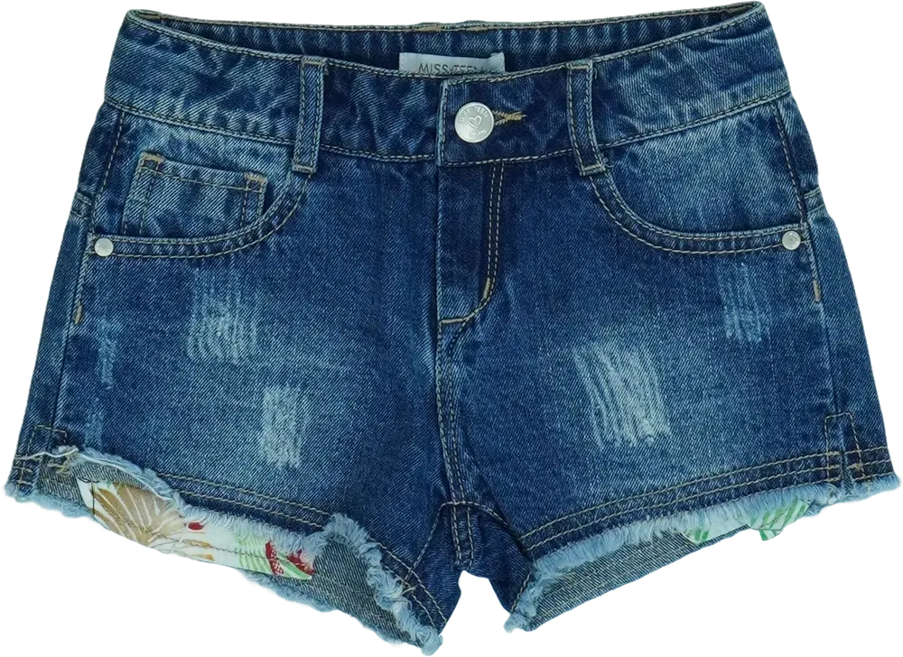 Kék Miss Teen Rövidnadrág EU 116 / UK 6 év / US 6 év/S