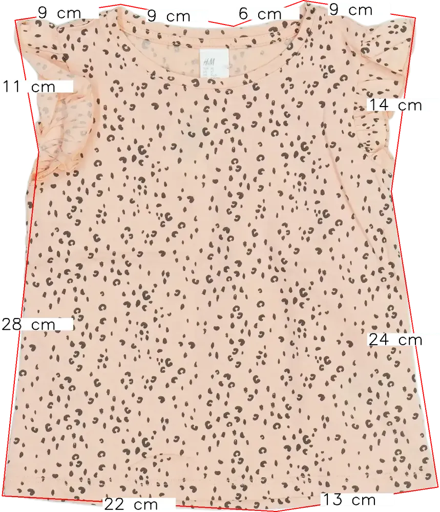 Rózsaszín H&amp;M Póló EU 98 / UK 3 év / US 3T