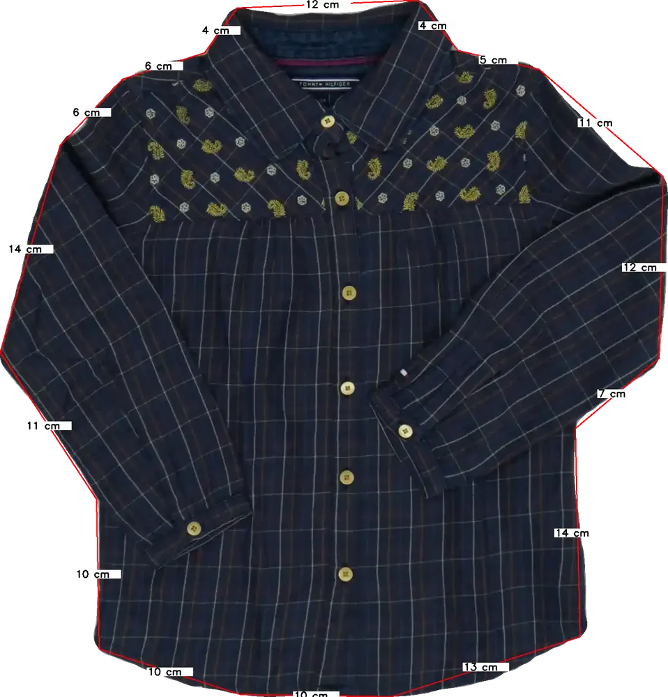 Szürke Tommy Hilfiger Blúz EU 104 / UK 4 év / US 4T/XS