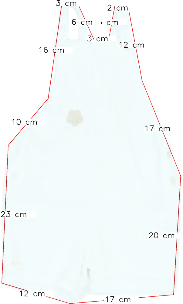 Fehér Overkids Kantáros hosszú / rövidnadrág EU 86 / UK 12-18 hónap / US 18 hónap