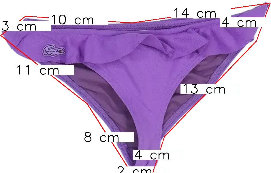 Lila Lacoste Bikini alsó EU 86 / UK 12-18 hónap / US 18 hónap