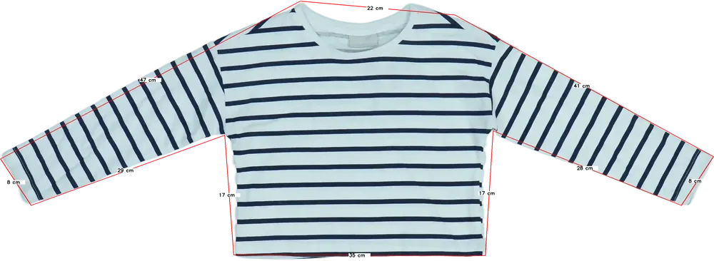 White Matalan Long sleeve top EU 122 / UK 7 years / US 7 years/M