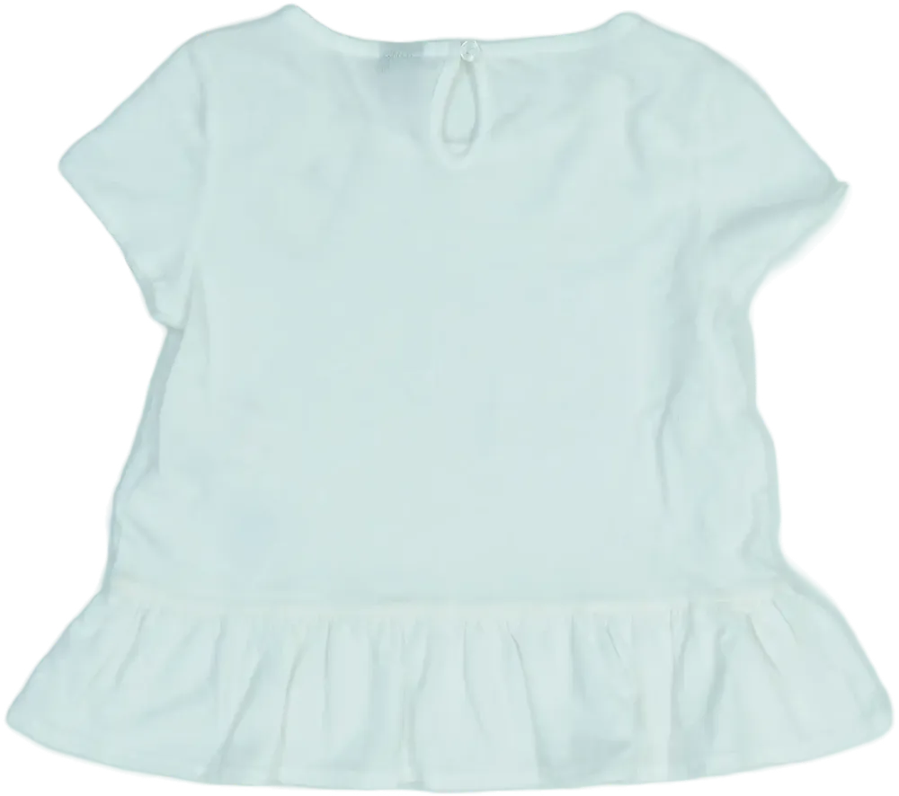 Fehér GAP Póló EU 104 / UK 4 év / US 4T/XS