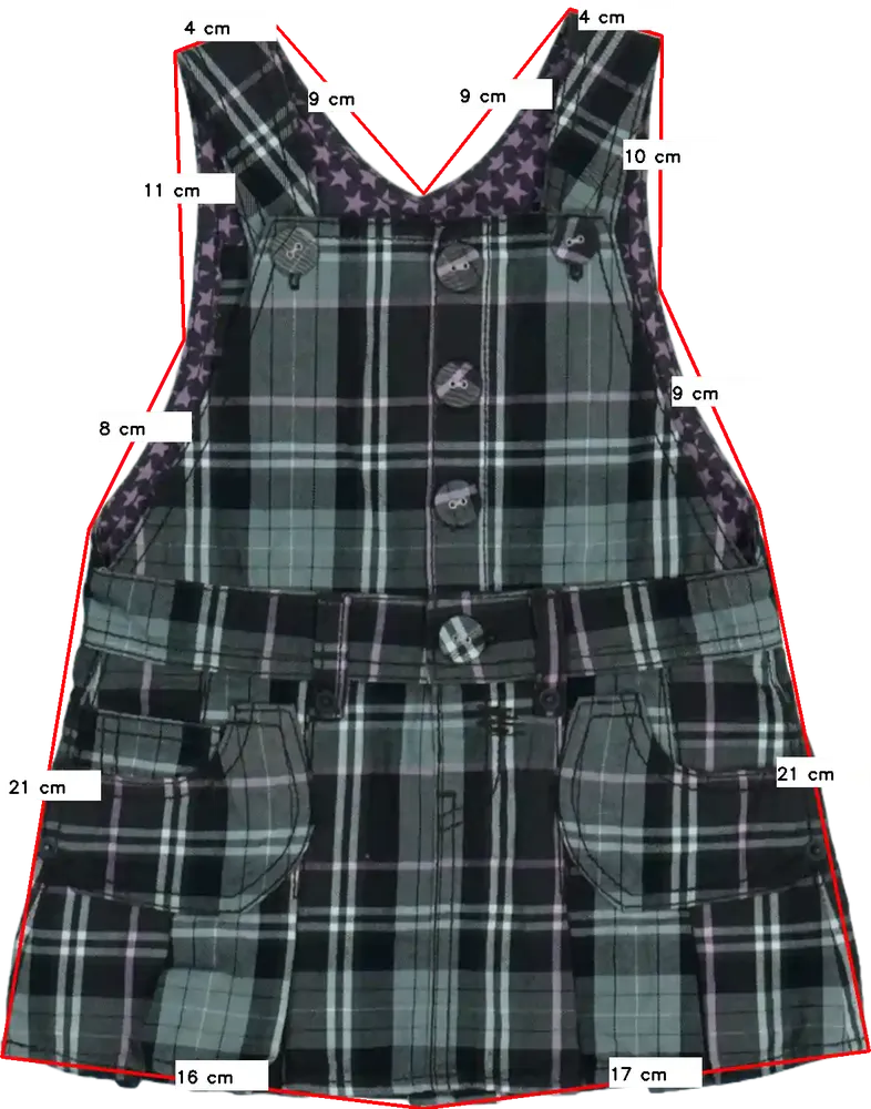 Szürke Egyéb Kantáros szoknya EU 140 / UK 10 év / US 10 év/L