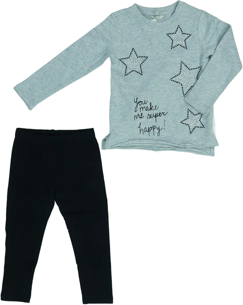 Szürke OVS 2 részes szett - Felsőruházat és nadrág EU 104 / UK 4 év / US 4T/XS