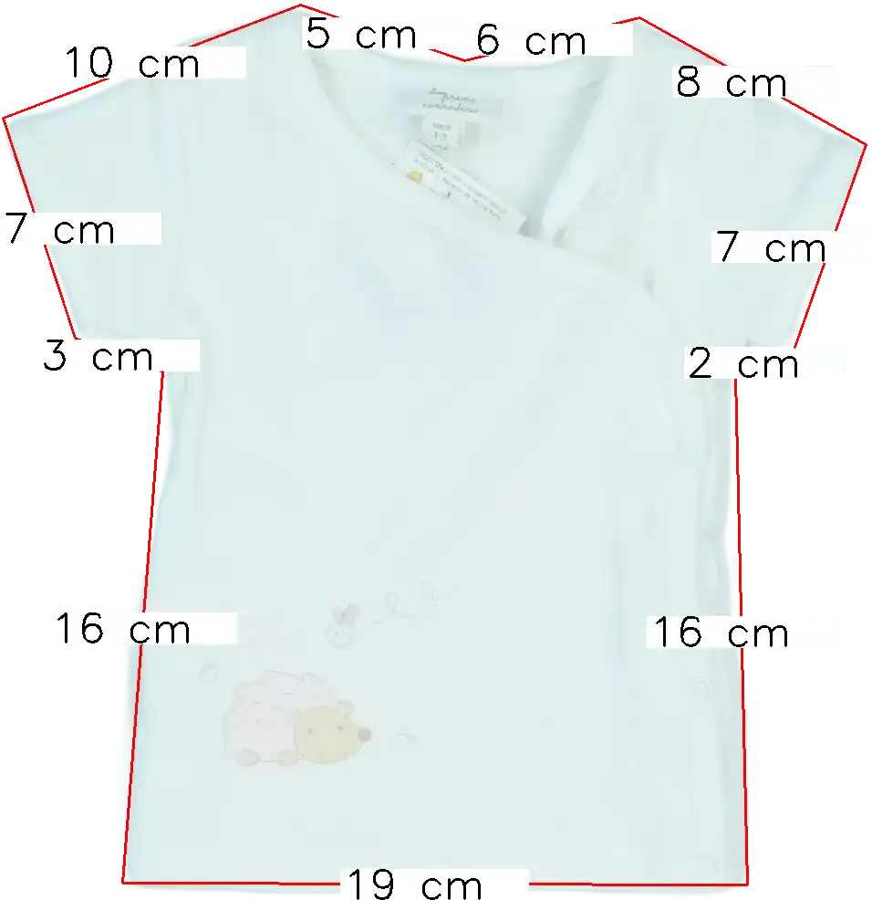 Fehér OVS - Fagottino Póló EU 56 / UK Újszülött / US Újszülött