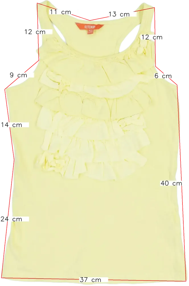 Yellow Egyéb Tank top EU 146 / UK 11 years / US 12 years/L