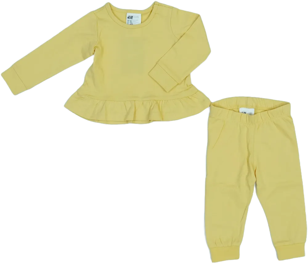 Sárga H&amp;M Pizsama EU 68 / UK 3-6 hónap / US 3-6 hónap