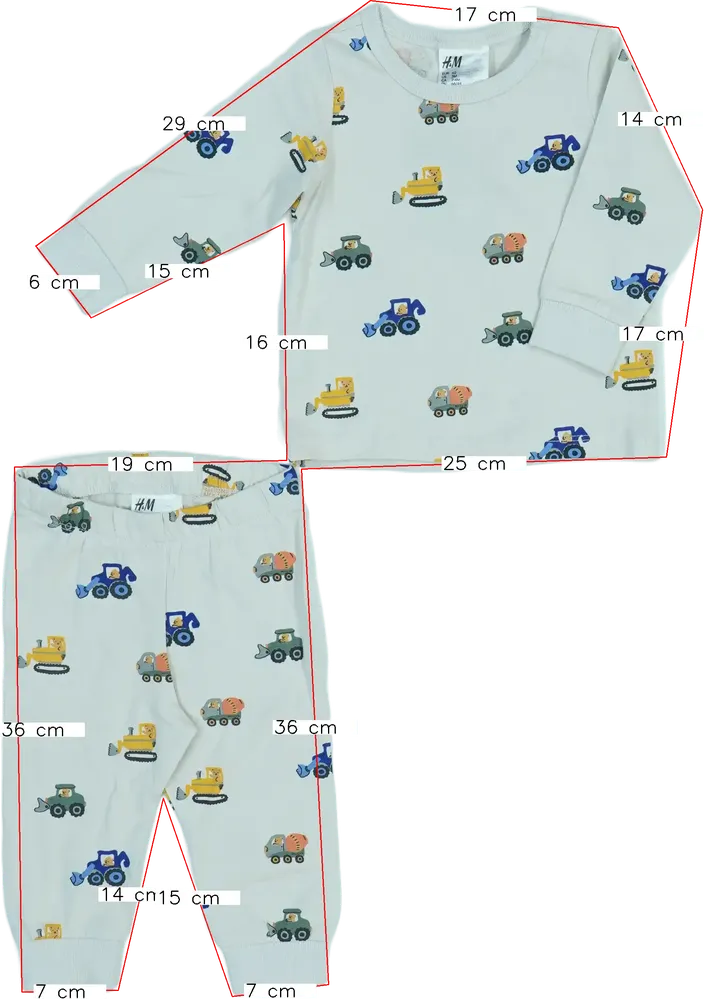 Barna H&amp;M Pizsama EU 62 / UK 0-3 hónap / US 0-3 hónap