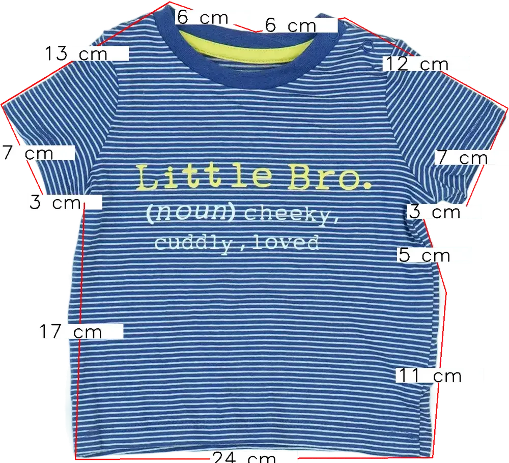 Blue F&amp;F/Fred&amp;Flo T-shirt EU 62 / UK 0-3 months / US 0-3 months