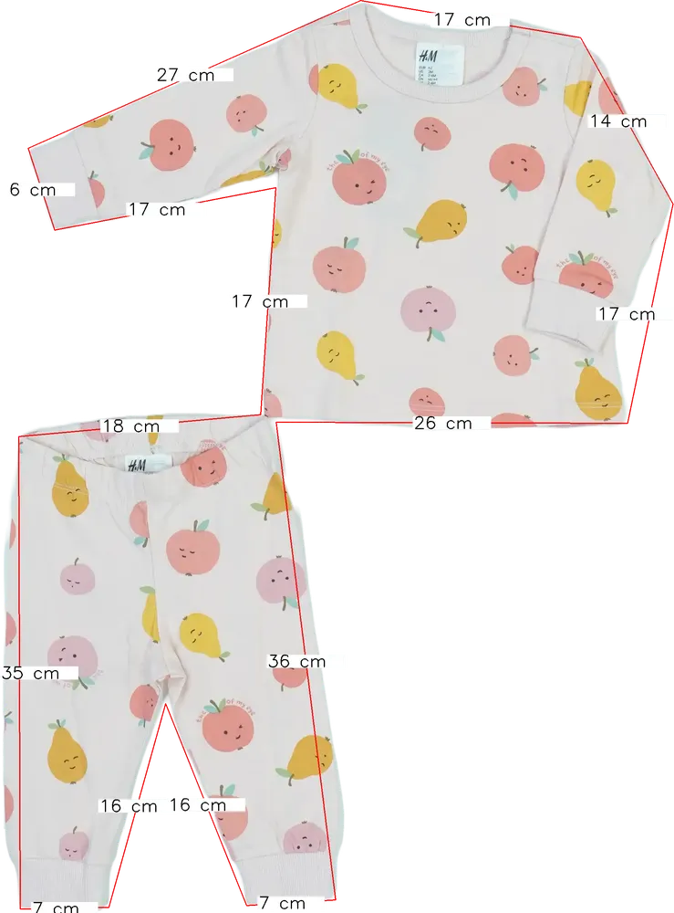 Rózsaszín H&amp;M Pizsama EU 62 / UK 0-3 hónap / US 0-3 hónap