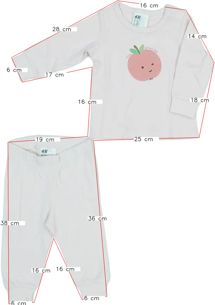 Rózsaszín H&amp;M Pizsama EU 62 / UK 0-3 hónap / US 0-3 hónap