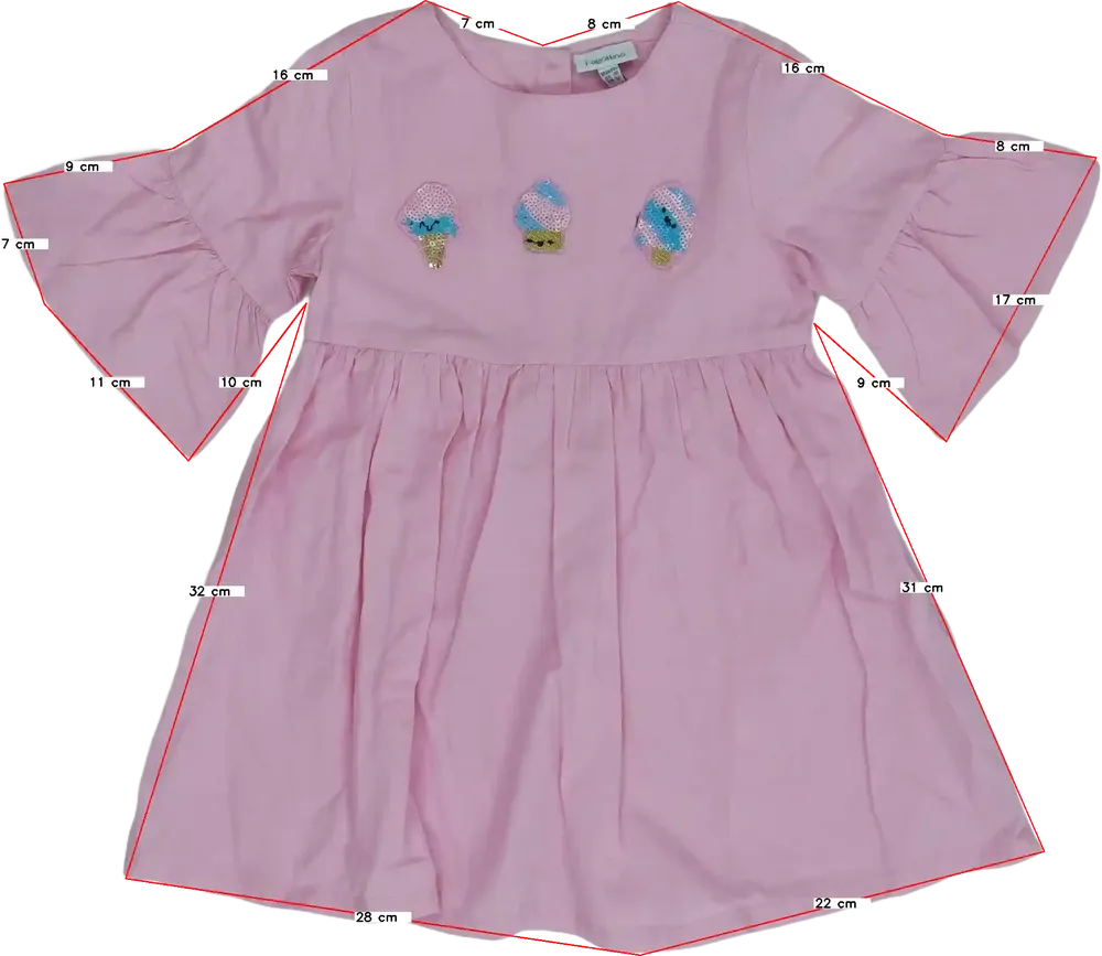 Rózsaszín OVS - Fagottino Ruha EU 92 / UK 2 év / US 2T