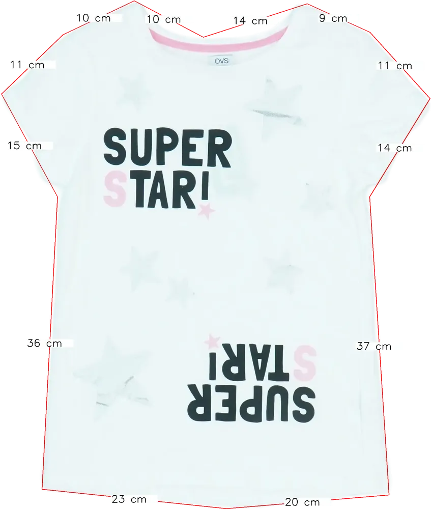 Fehér OVS Póló EU 158 / UK 13 év / US 14 év/XL