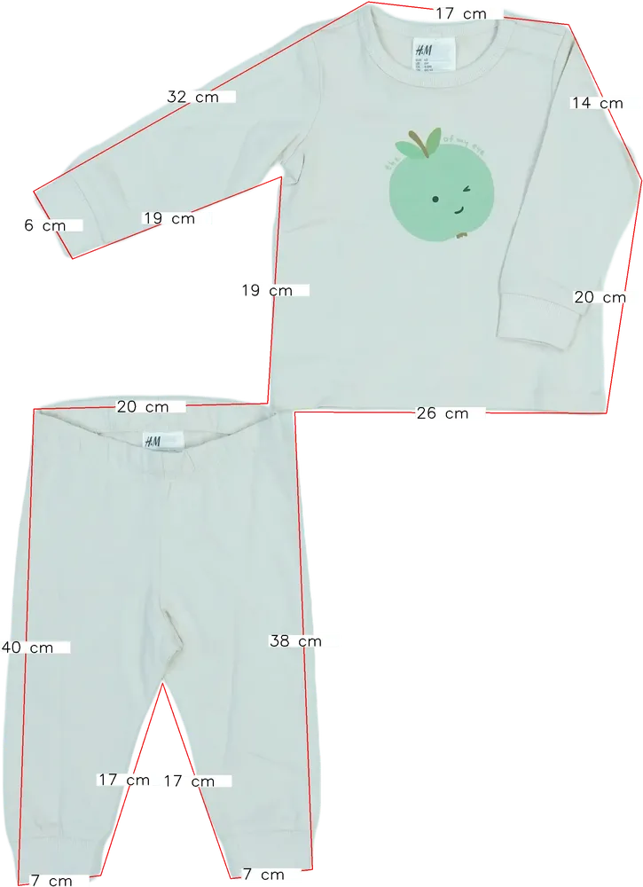 Barna H&amp;M Pizsama EU 68 / UK 3-6 hónap / US 3-6 hónap