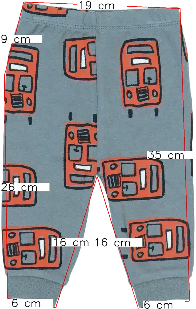 Szürke George Melegítőnadrág EU 68 / UK 3-6 hónap / US 3-6 hónap