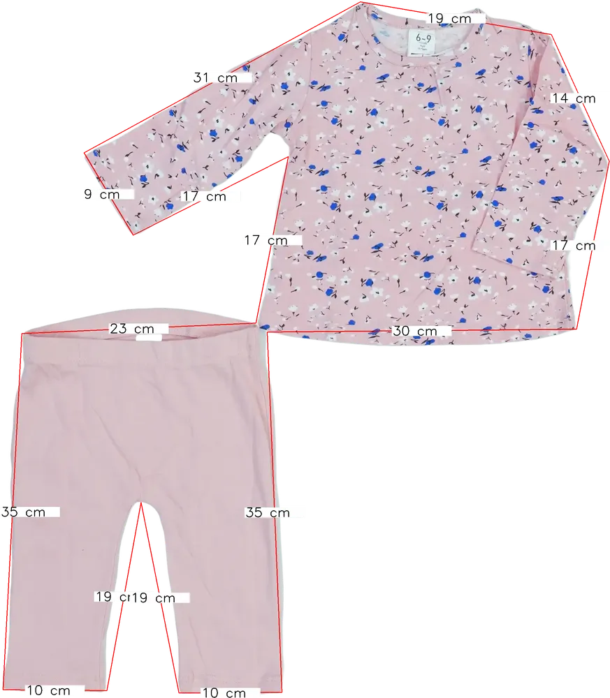 Pink Egyéb 2-piece set - Top &amp; Bottom EU 74 / UK 6-9 months / US 6-9 months