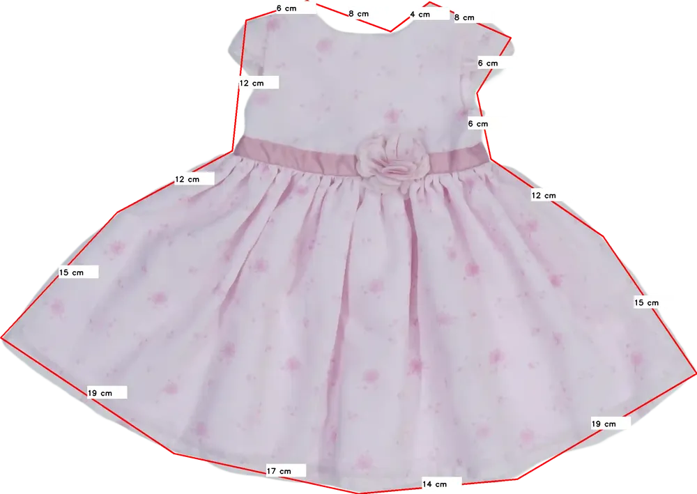 Rózsaszín George Ruha EU 68 / UK 3-6 hónap / US 3-6 hónap